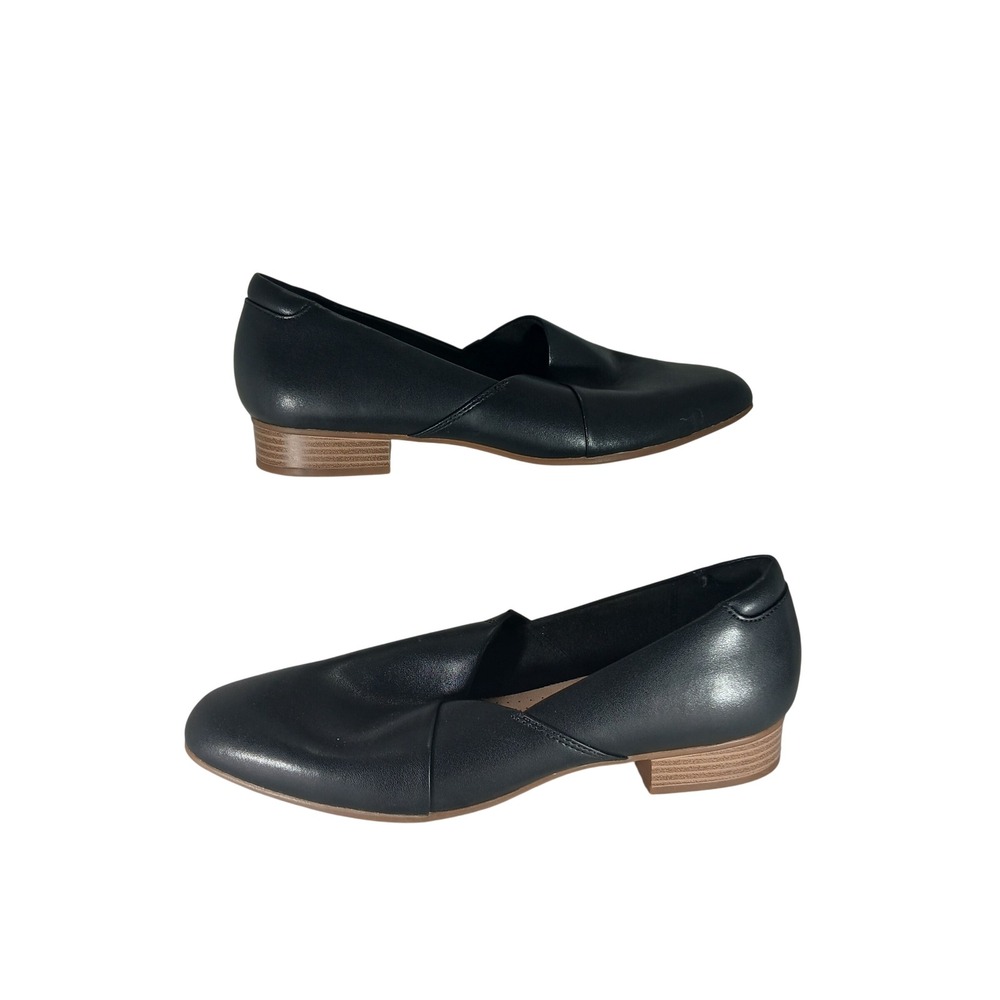 Clarks Loafers 11 Black Leather Ultimate Comfort Officecore Minimalist Flats
